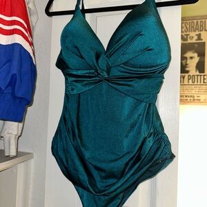 Emerald Green Women's One Piece Swimsuit